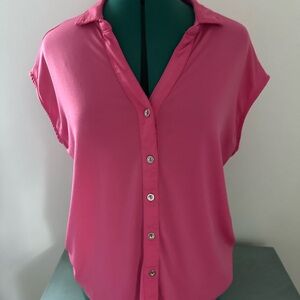 New York Laundry Pink Button-Down Shirt